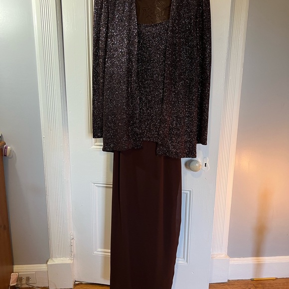 Formal Brown Sparkle Dress - Picture 9 of 9